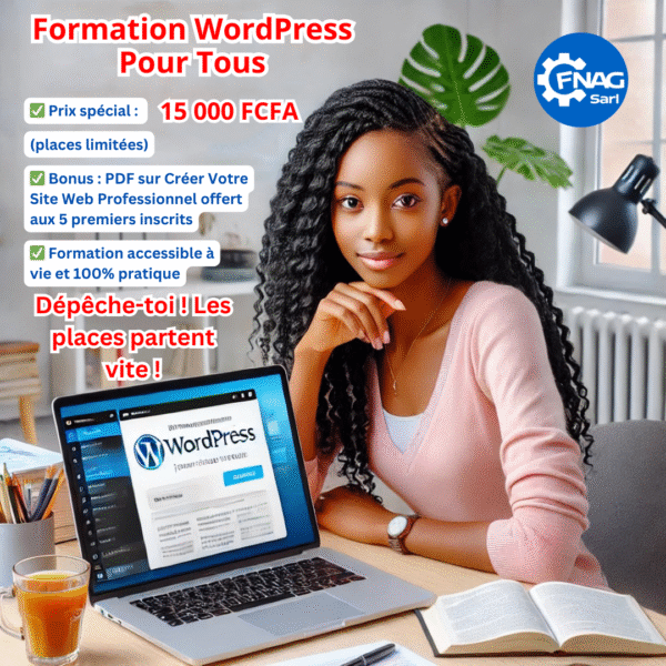 Formation WordPress accessible a vie et 100% pratique
