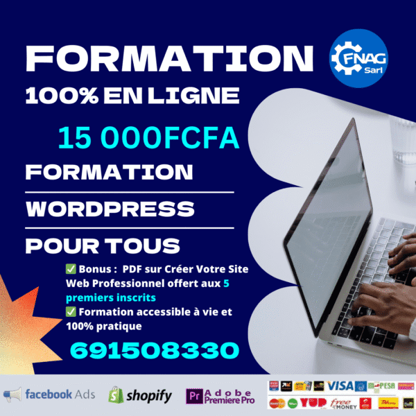 Formation WordPress accessible a vie et 100% pratique
